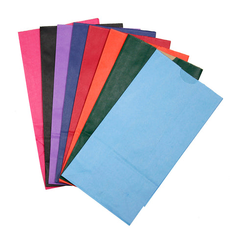 Bright Assorted Bags, 6 X 3 1/2 X 11, 28 Bags