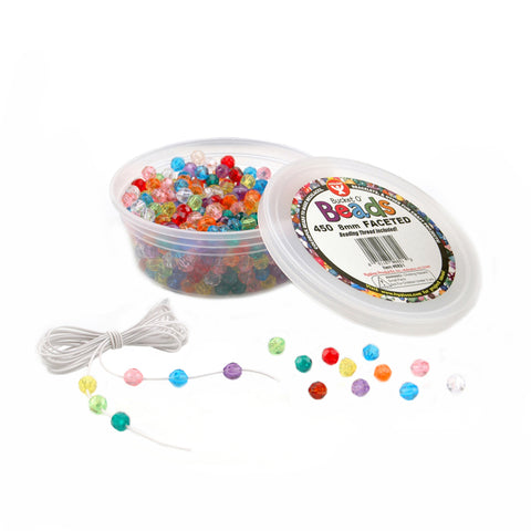 Bucket O&trade; Beads, Faceted, 8 Mm, 450/Pkg