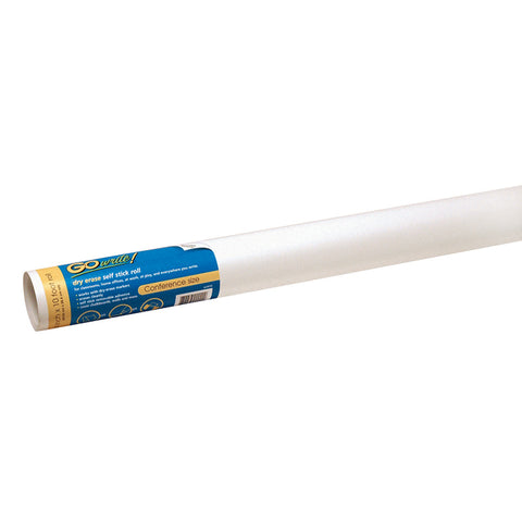 Dry Erase Roll, Self-Adhesive, White, 24 X 10', 1 Roll