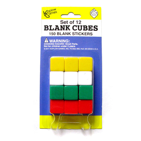 Blank Dice Set With Stickers