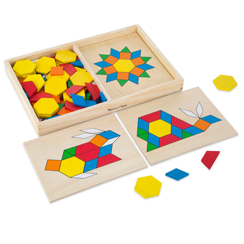 Wooden Pattern Blocks &amp; Boards