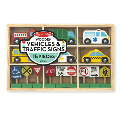 Wooden Vehicles &amp; Traffic Signs