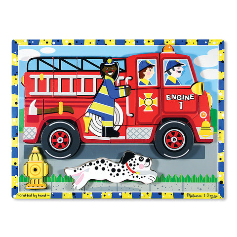 Fire Truck Chunky Puzzle, 9 X 12, 18 Pcs