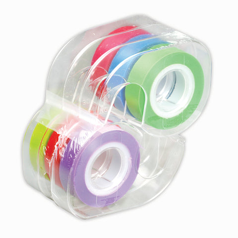 Removable Highlighter Tape, Assorted Colors, 6/Pack