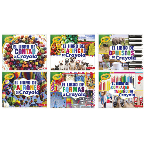 Conceptos Crayola  (Crayola  Concepts), Set Of All 6 Books (Spanish)
