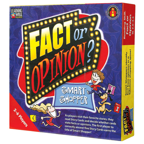 Fact Or Opinion”Smart Shopper Game, Red Levels 2.0-3.5