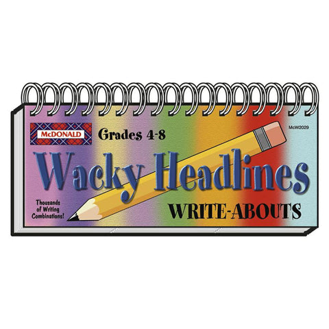 Wacky Headlines Write-Abouts Booklet