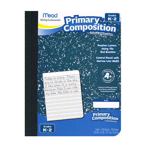Primary Composition Book, Full Page Ruled, 100 Ct.