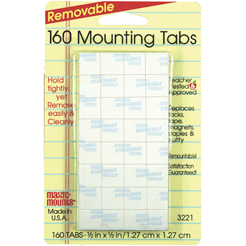 Removable Tabs, 1/2 X 1/2, 160/Pkg