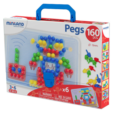 Primary Peg Sets, 5/8 Pegs, 160 Pieces