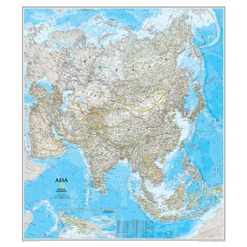 Asia Wall Map, 34 Width, 38 Length