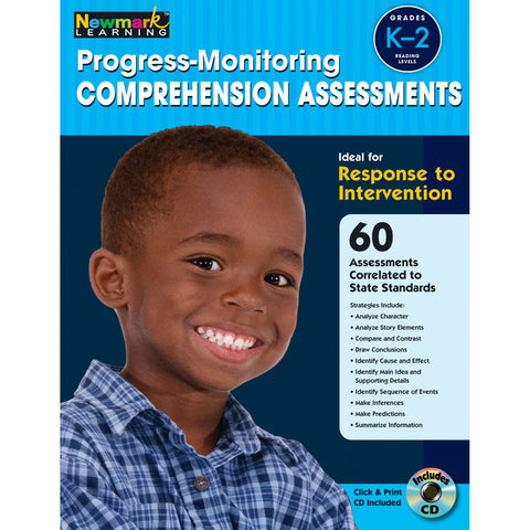 Progress-Monitoring Comprehension Assessments Book & Cd, Grades K-2
