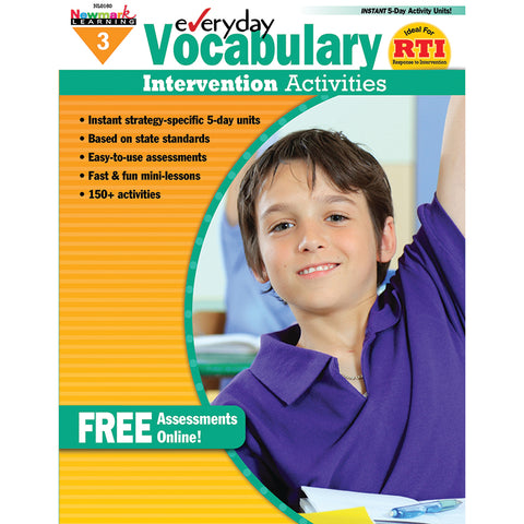 Everyday Intervention Activities For Vocabulary, Grade 3