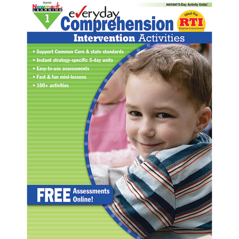 Everyday Comprehension Intervention Activities Book, Grade 1