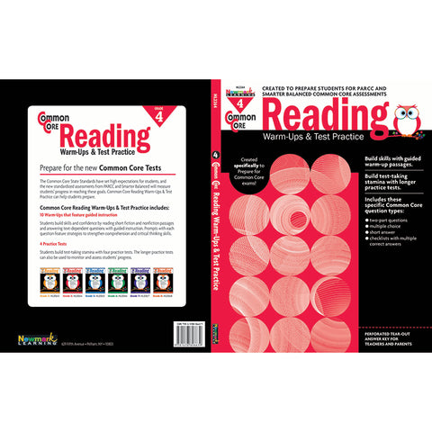 Common Core Reading: Warm-Ups &amp; Test Practice, Grade 4