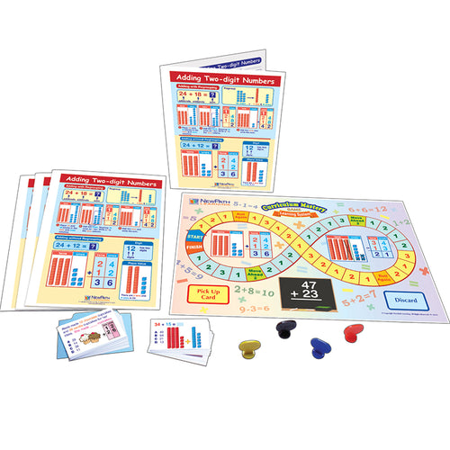 Adding Two-Digit Numbers Learning Center, Grades 1-2