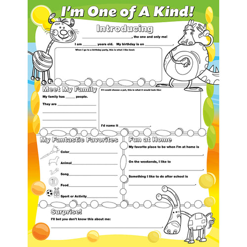 Fill Me In: I'M One Of A Kind!, Pack Of 32