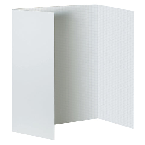 Fade-Away Foam Presentation Board, White, 1/2 Faint Grid 48 X 36, 1 Board