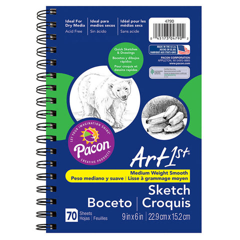 Art1St Sketch Diary, Standard Weight, 9 X 6, 70 Sheets