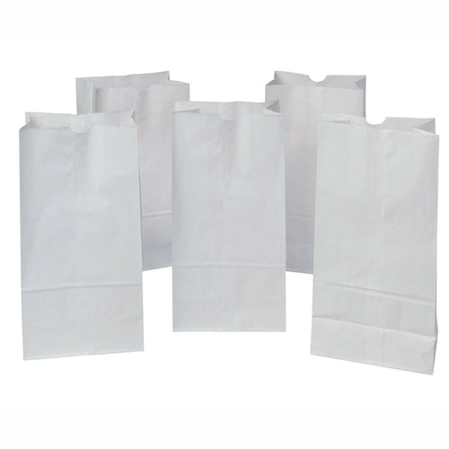 Rainbow Kraft Bag, White, 7.125 X 4.375 X 14, 50 Bags