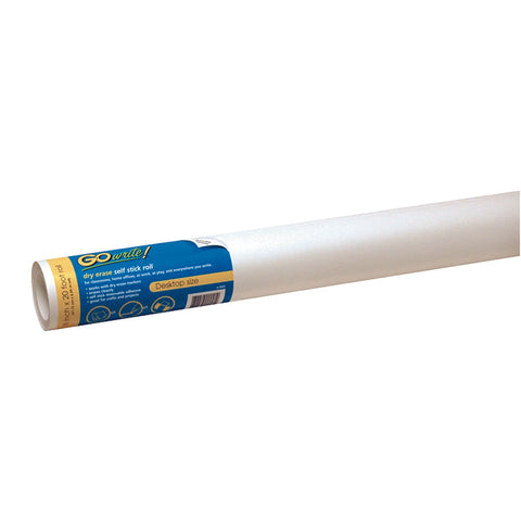 Dry Erase Roll, Self-Adhesive, White, 18 X 20', 1 Roll