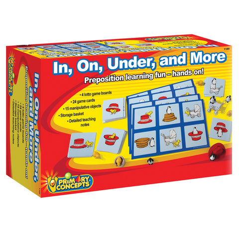 Primary Concept In, On, Under, And More, Preposition Game