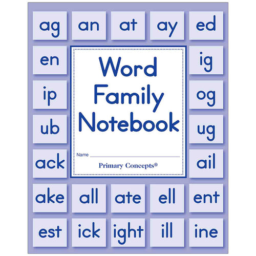 Word Family Notebook, Set Of 20