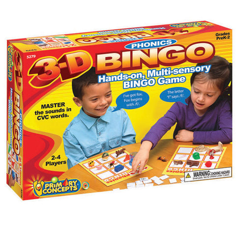 3-D Phonics Bingo