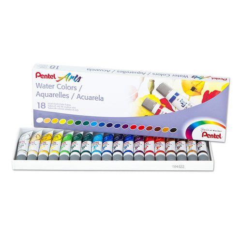 Arts Water Colors, Set Of 18