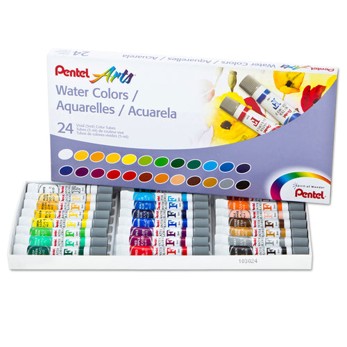 Arts Water Colors, Set Of 24