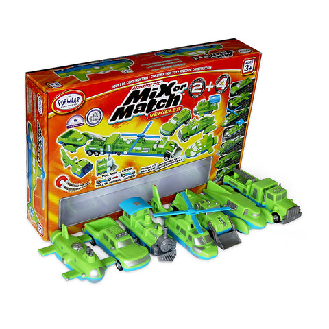 Magnetic Mix Or Match Vehicles 2+4