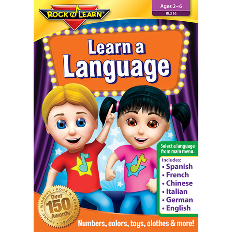 Rock 'N Learn Learn A Language Dvd, Numbers, Colors & More