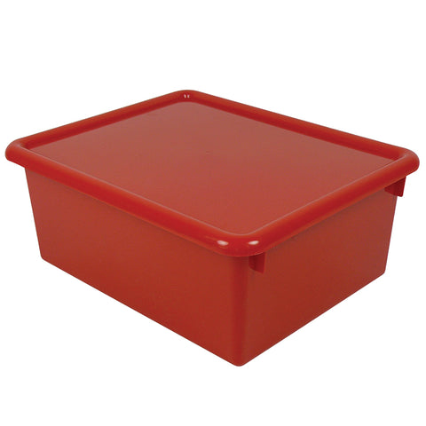 5 Stowaway Letter Box With Lid, Red
