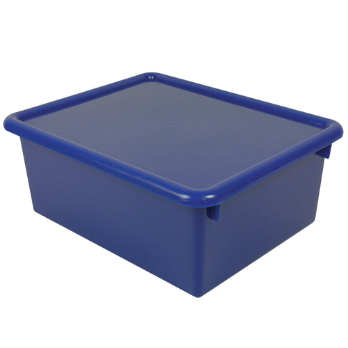 5 Stowaway Letter Box With Lid, Blue