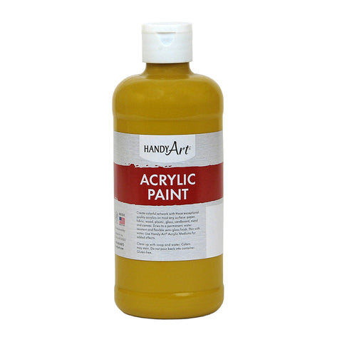 Acrylic Paint 16 Oz, Yellow Oxide