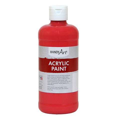 Acrylic Paint 16 Oz, Phthalo Red