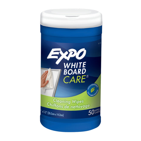 Expo Dry-Erase Board Cleaning Wet Wipes, 50/Container