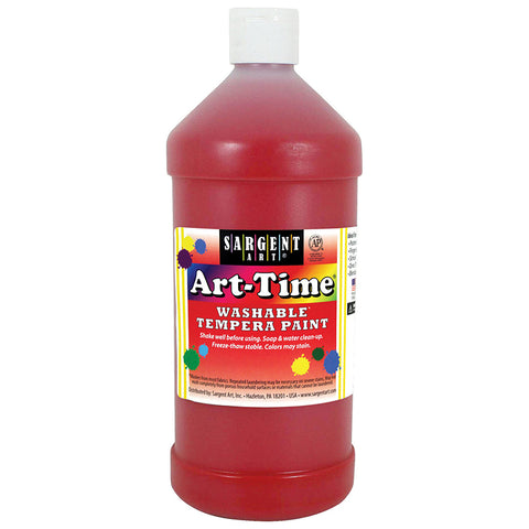 Red Art-Time Washable Paint - 32 Oz.