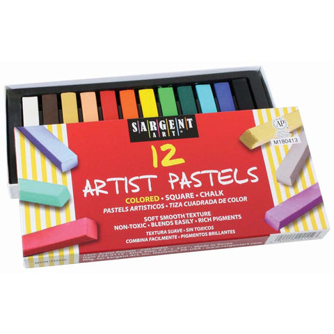 12 Ct. Colored Square Pastels
