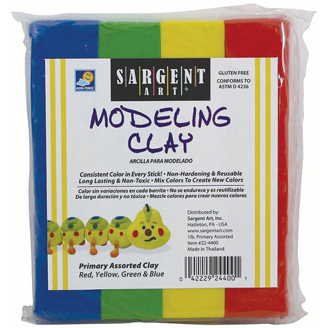 Sargent Art Modeling Clay, Primary Colors