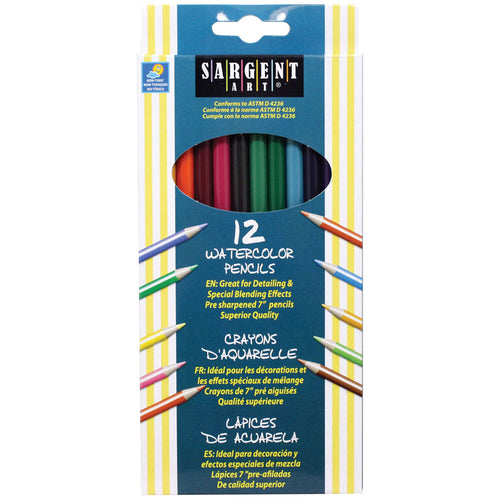 Sargent Art Watercolor Pencils, 12 Colors
