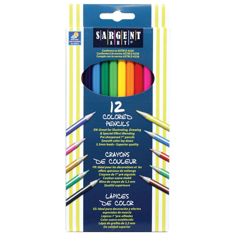 Sargent Art Colored Pencils, 12 Colors