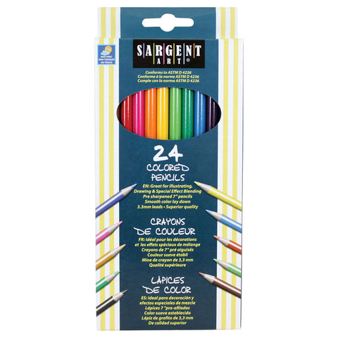 Sargent Art Colored Pencils, 24 Colors