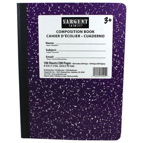 Composition Book 100 Sheets Purple