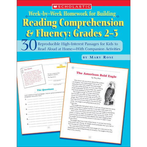 Week By Week Homework For Building Reading Comprehension And Fluency, Grades 2-3