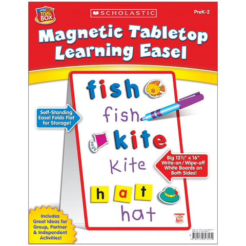 Scholastic Little Red Tool Box Magnetic Tabletop Learning Easel