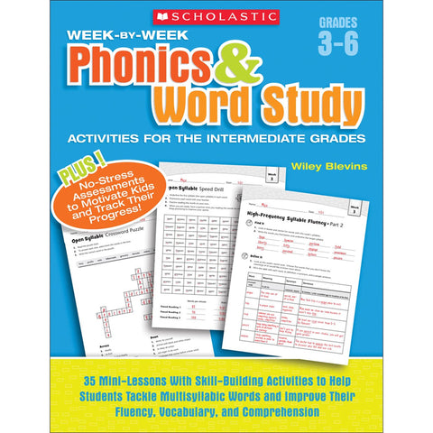 Scholastic Week-By-Week Phonics & Word Study Book
