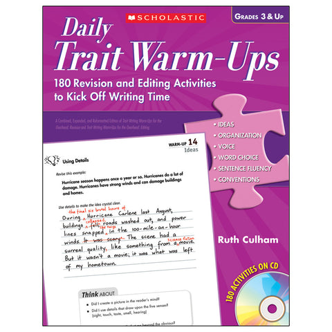 Scholastic Daily Trait Warm-Ups Book, Grades 3 And Up