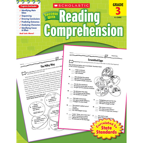 Scholastic Success With Reading Comprehension: Grade 3