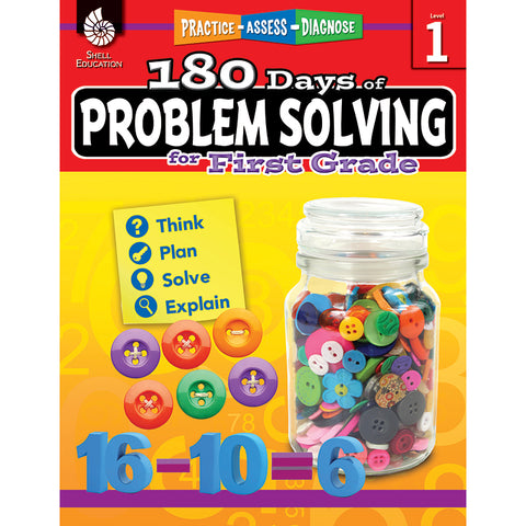 180 Days Of Problem Solving Book, Grade 1